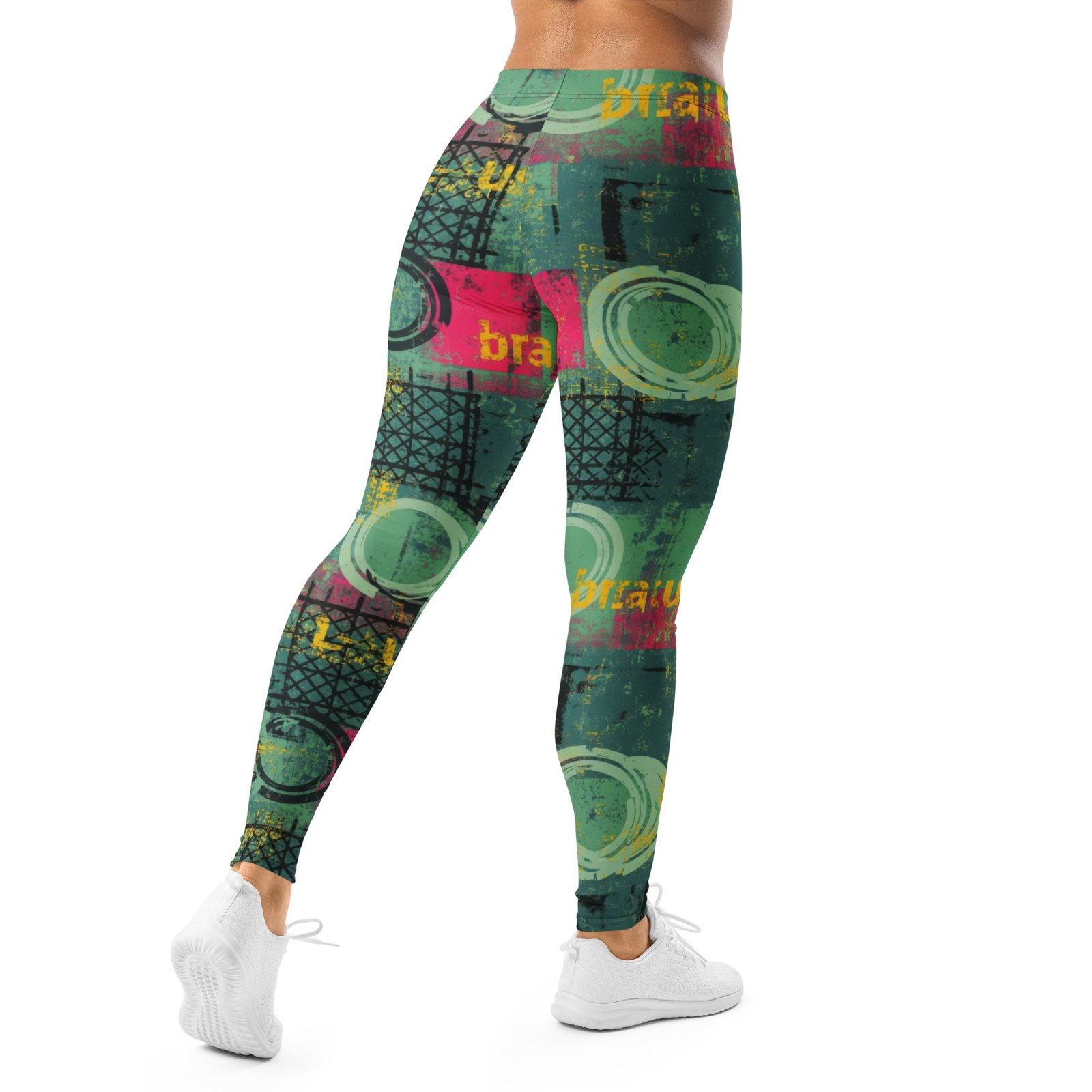 Grunge Urban Leggings Abstract Street Art Yoga Pants Grunge Urban Leggings Abstract Street Art Yoga Pants