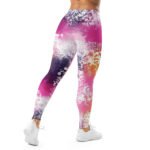 Abstract Floral Leggings Colorful Watercolor Yoga Pants
