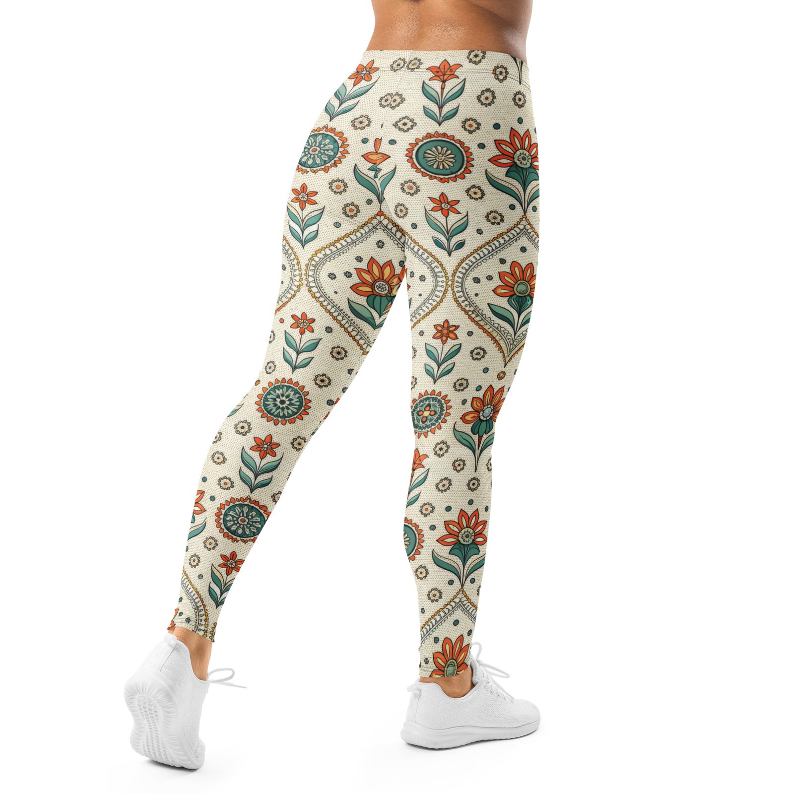 Boho Floral Leggings Ethnic Pattern Yoga Pants Boho Floral Leggings Ethnic Pattern Yoga Pants