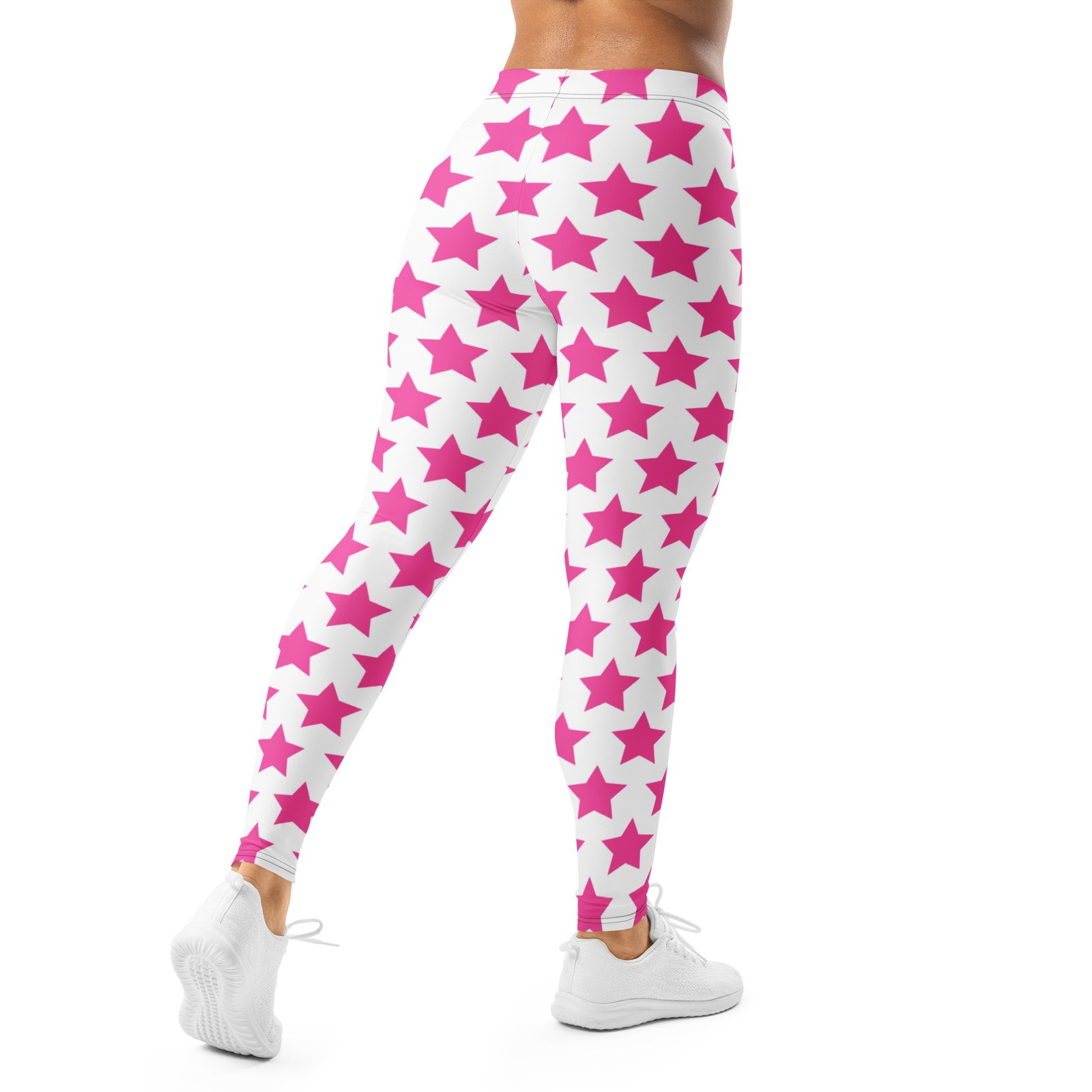 Pink Star Leggings Fun Star Pattern Yoga Pants Pink Star Leggings Fun Star Pattern Yoga Pants