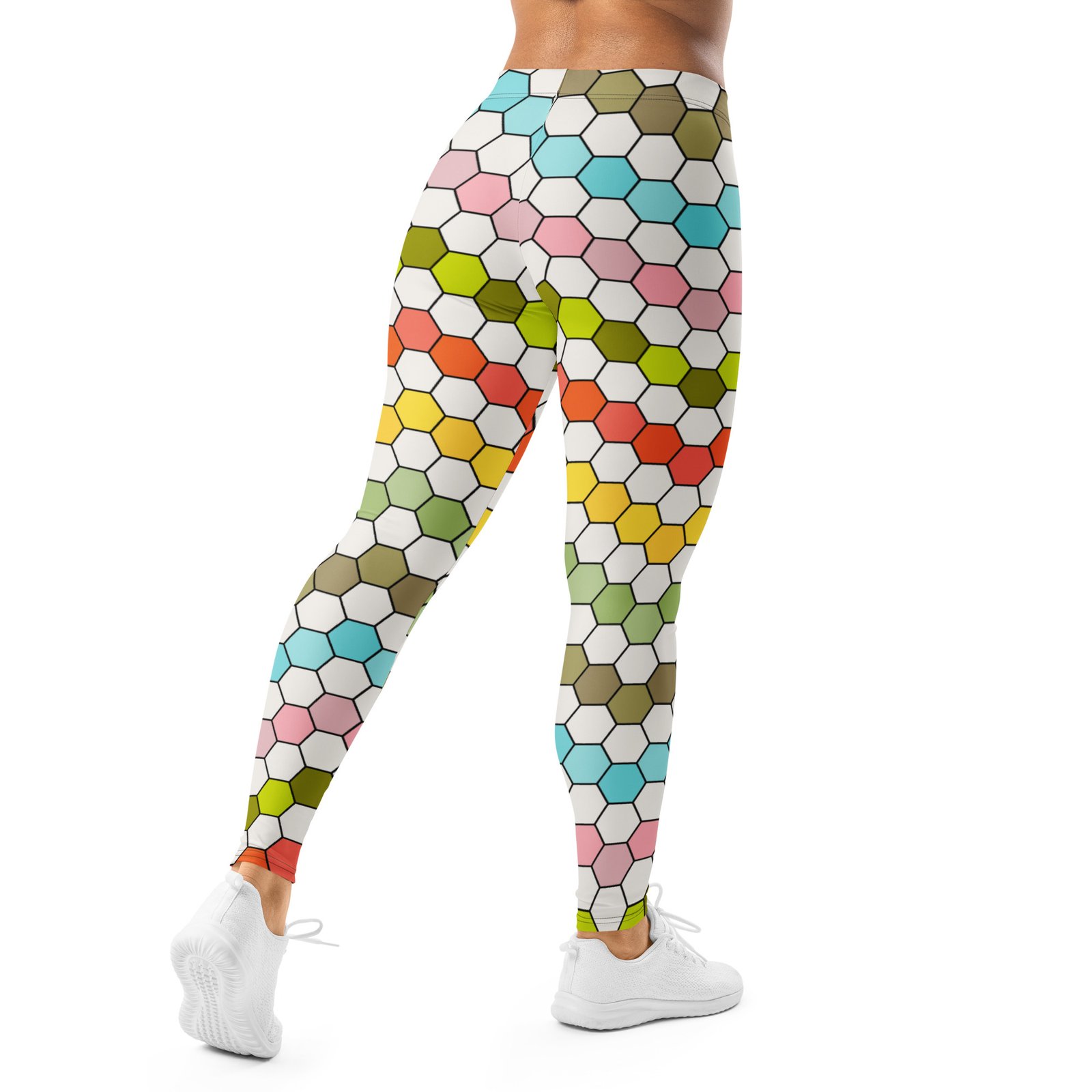 Colorful Hexagon Leggings Honeycomb Yoga Pants Colorful Hexagon Leggings Honeycomb Yoga Pants