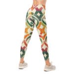 Watercolor Knot Leggings Colorful Ribbon Yoga Pants
