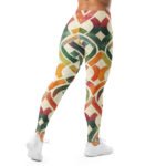 Watercolor Knot Leggings Colorful Ribbon Yoga Pants