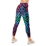 Colorful Celtic Knot Leggings Rainbow Yoga Pants
