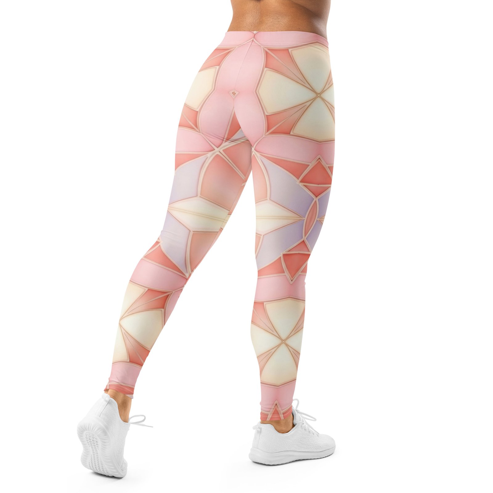 Pastel Mosaic Leggings Pink And Purple Yoga Pants Pastel Mosaic Leggings Pink And Purple Yoga Pants
