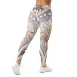 Purple Gothic Leggings Ornate Damask Yoga Pants
