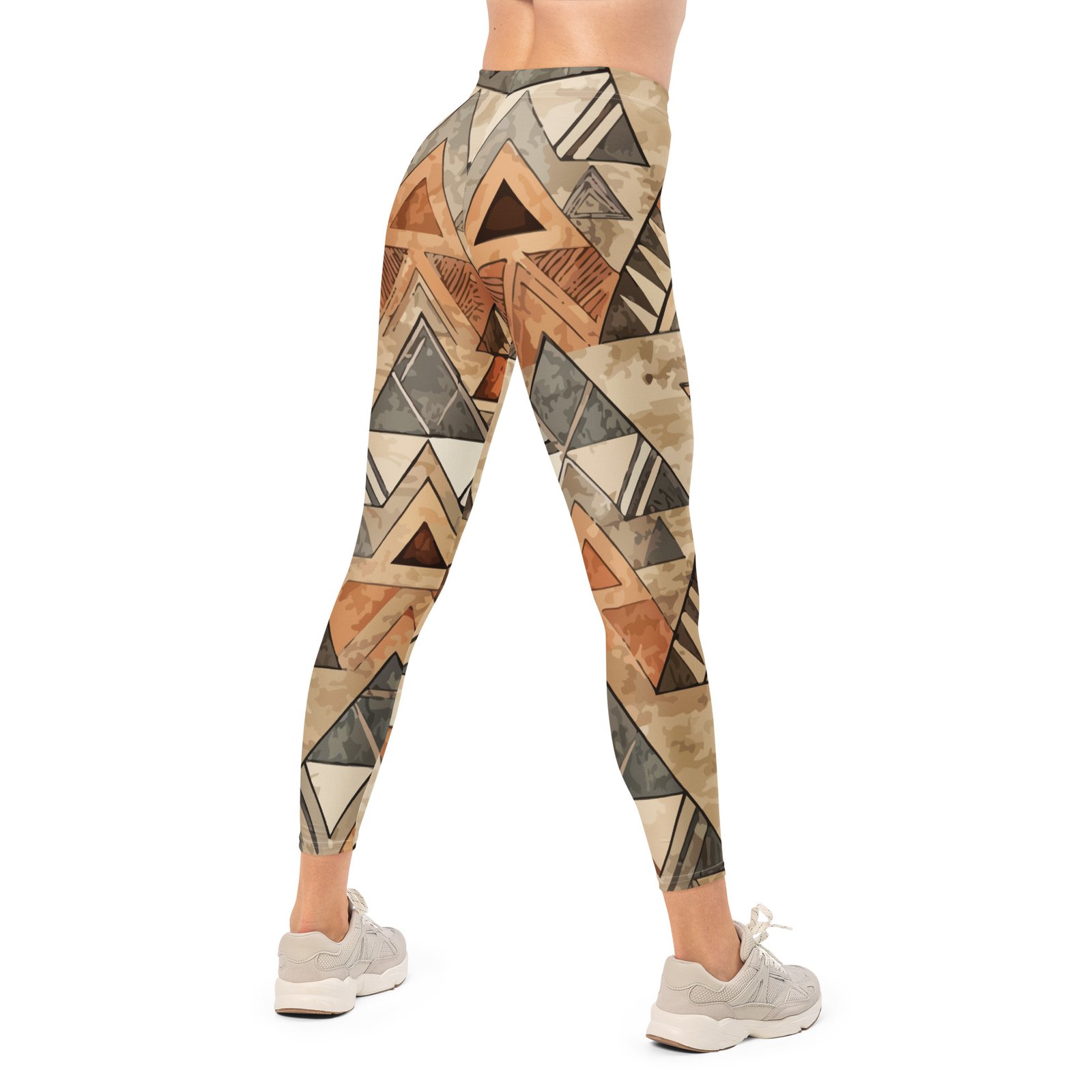 Tribal Triangle Leggings Earthy Boho Yoga Pants Tribal Triangle Leggings Earthy Boho Yoga Pants