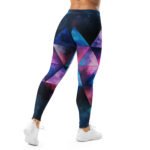 Galaxy Triangle Leggings Cosmic Purple Blue Yoga Pants