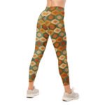 Earthy Hexagon Leggings Geometric Yoga Pants