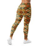 Earthy Hexagon Leggings Geometric Yoga Pants