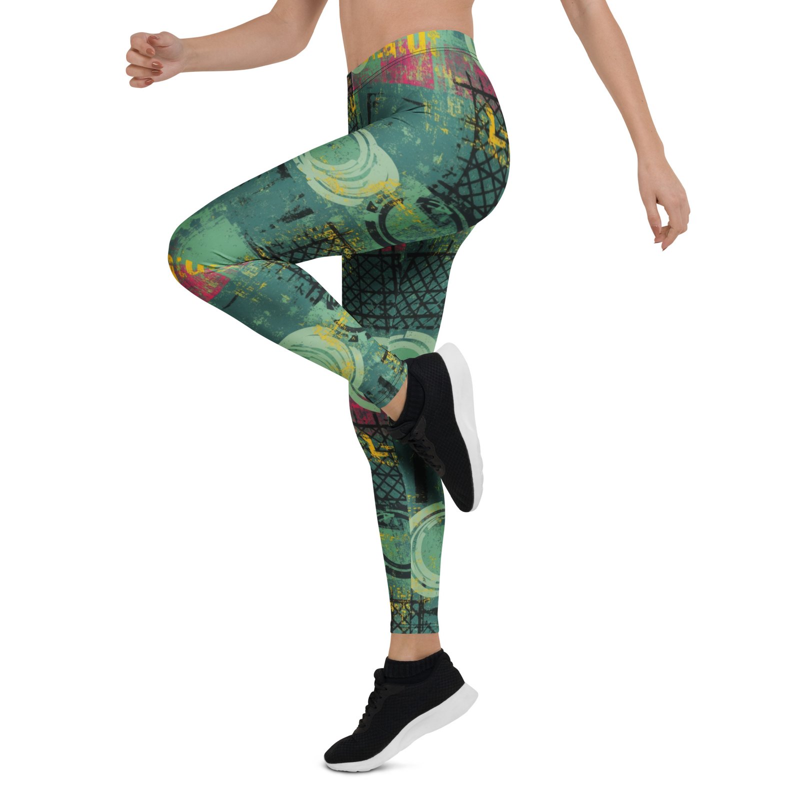 Grunge Urban Leggings Abstract Street Art Yoga Pants Grunge Urban Leggings Abstract Street Art Yoga Pants