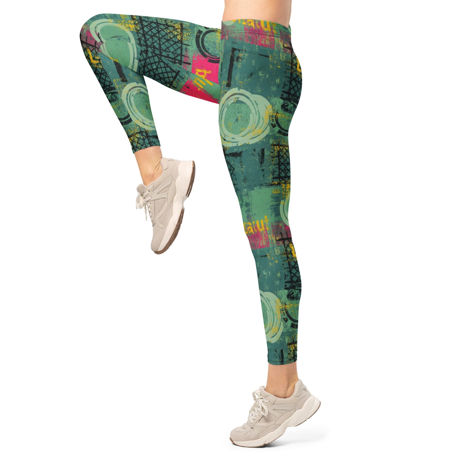 Grunge Urban Leggings Abstract Street Art Yoga Pants Grunge Urban Leggings Abstract Street Art Yoga Pants