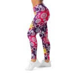 Firework Circle Leggings Retro Grunge Yoga Pants