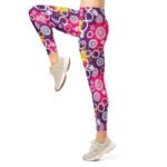 Firework Circle Leggings Retro Grunge Yoga Pants
