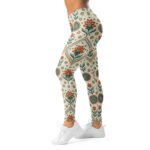 Boho Floral Leggings Ethnic Pattern Yoga Pants