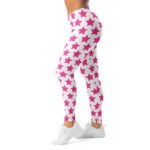 Pink Star Leggings - Fun Star Pattern Yoga Pants 1 Pink Star Leggings Fun Star Pattern Yoga Pants
