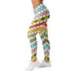 Colorful Hexagon Leggings Honeycomb Yoga Pants