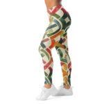 Watercolor Knot Leggings Colorful Ribbon Yoga Pants