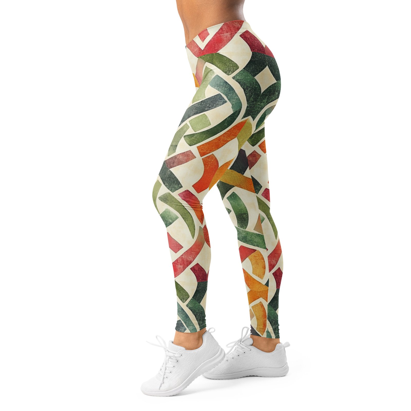 Watercolor Knot Leggings Colorful Ribbon Yoga Pants Watercolor Knot Leggings Colorful Ribbon Yoga Pants