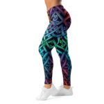 Colorful Celtic Knot Leggings Rainbow Yoga Pants