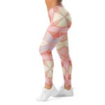 Pastel Mosaic Leggings Pink And Purple Yoga Pants