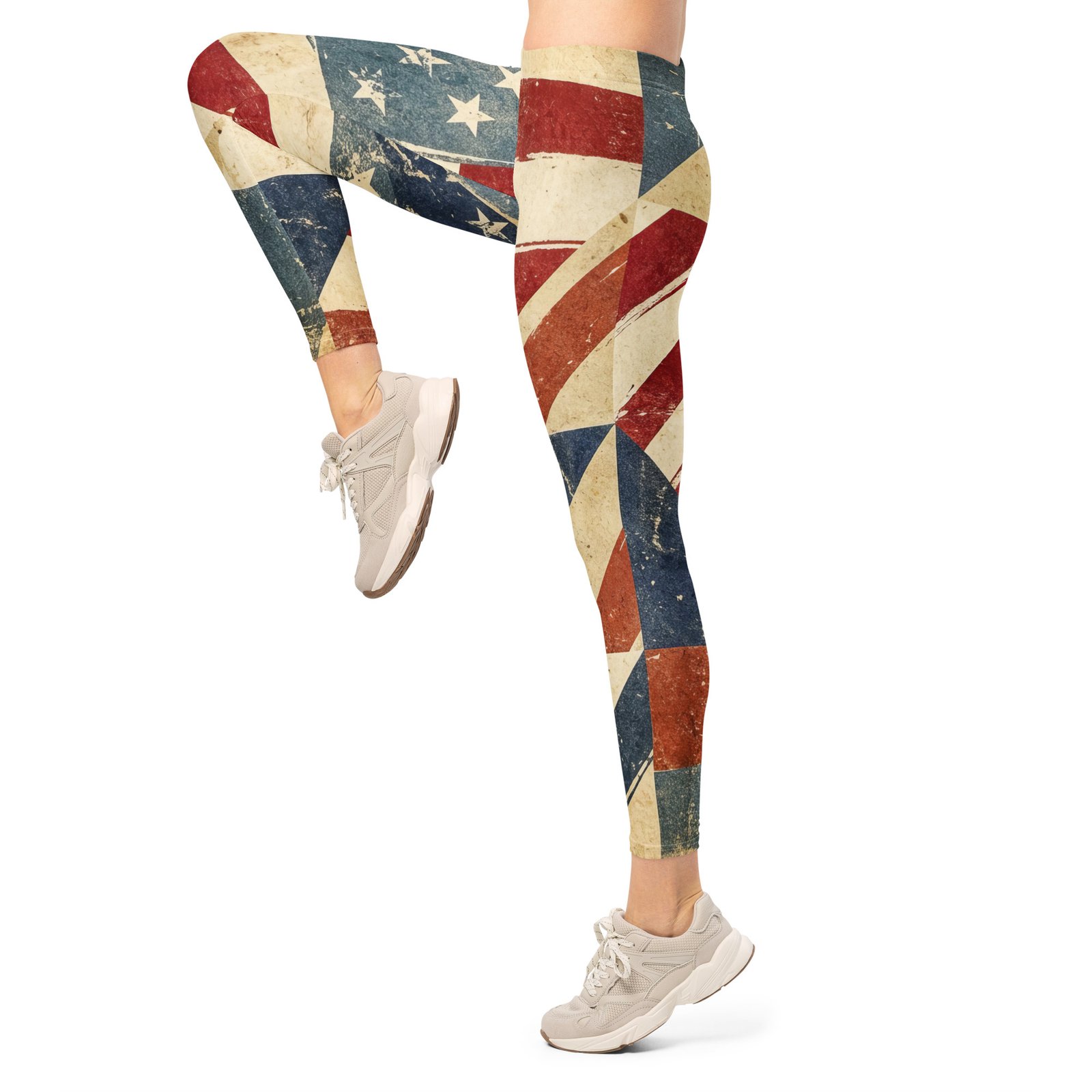 Vintage American Flag Leggings Distressed Usa Pants Vintage American Flag Leggings Distressed Usa Pants