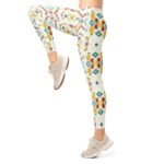 Tribal Geometric Leggings Colorful Boho Yoga Pants