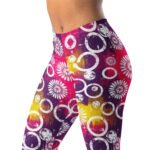 Firework Circle Leggings Retro Grunge Yoga Pants