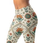 Boho Floral Leggings Ethnic Pattern Yoga Pants