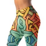 Watercolor Celtic Knot Leggings Colorful Yoga Pants