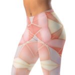Pastel Mosaic Leggings Pink And Purple Yoga Pants