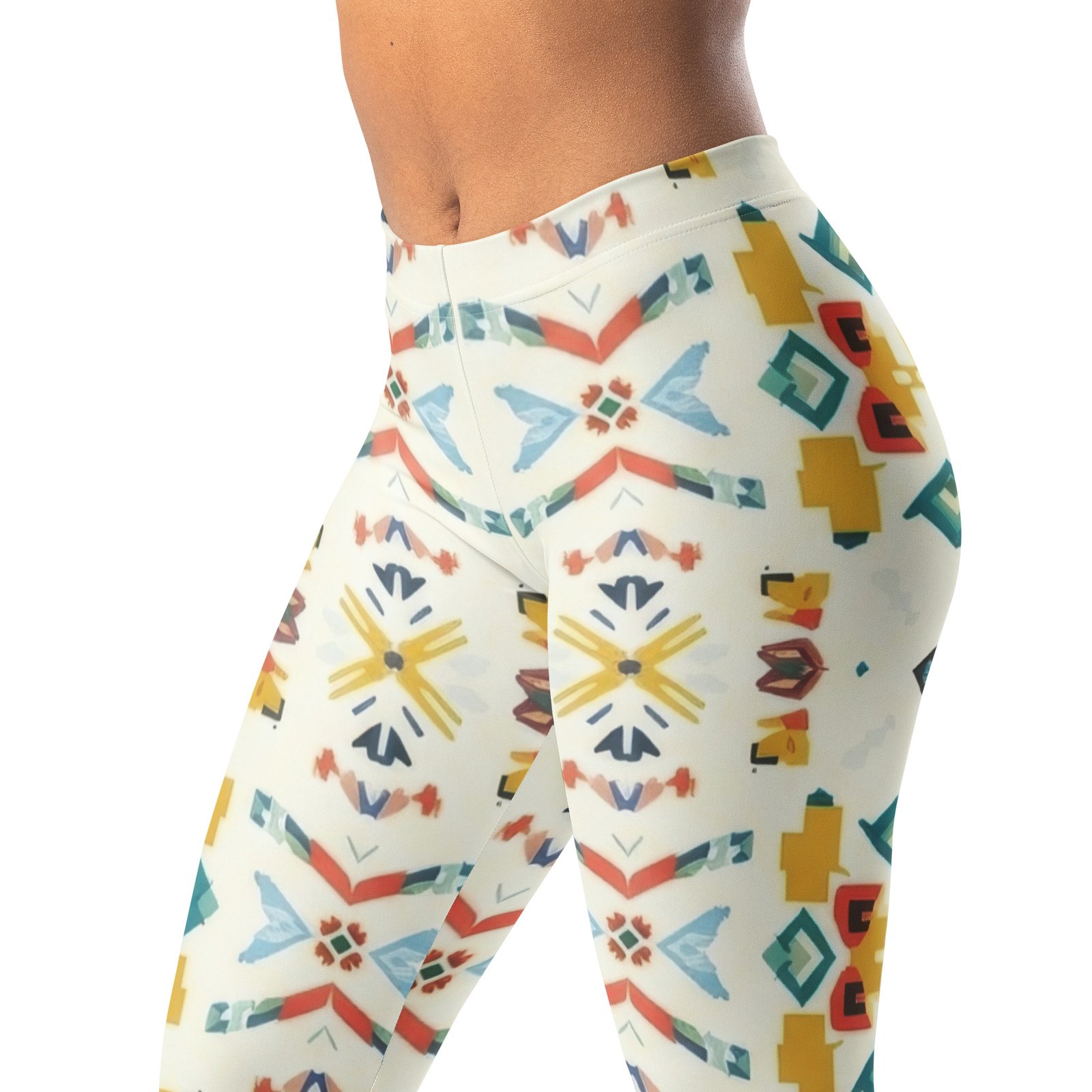 Tribal Geometric Leggings Colorful Boho Yoga Pants Tribal Geometric Leggings Colorful Boho Yoga Pants