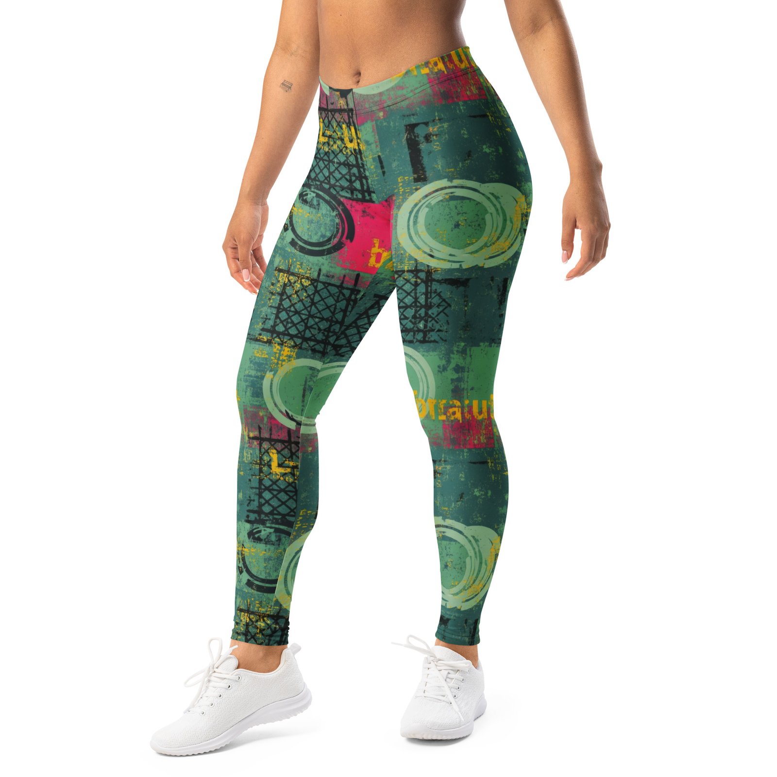 Grunge Urban Leggings Abstract Street Art Yoga Pants Grunge Urban Leggings Abstract Street Art Yoga Pants