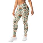 Boho Floral Leggings Ethnic Pattern Yoga Pants