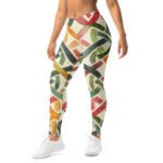 Watercolor Knot Leggings Colorful Ribbon Yoga Pants