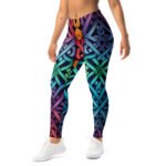 Colorful Celtic Knot Leggings Rainbow Yoga Pants