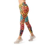 Watercolor Celtic Knot Leggings Colorful Yoga Pants