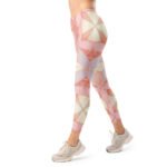 Pastel Mosaic Leggings Pink And Purple Yoga Pants