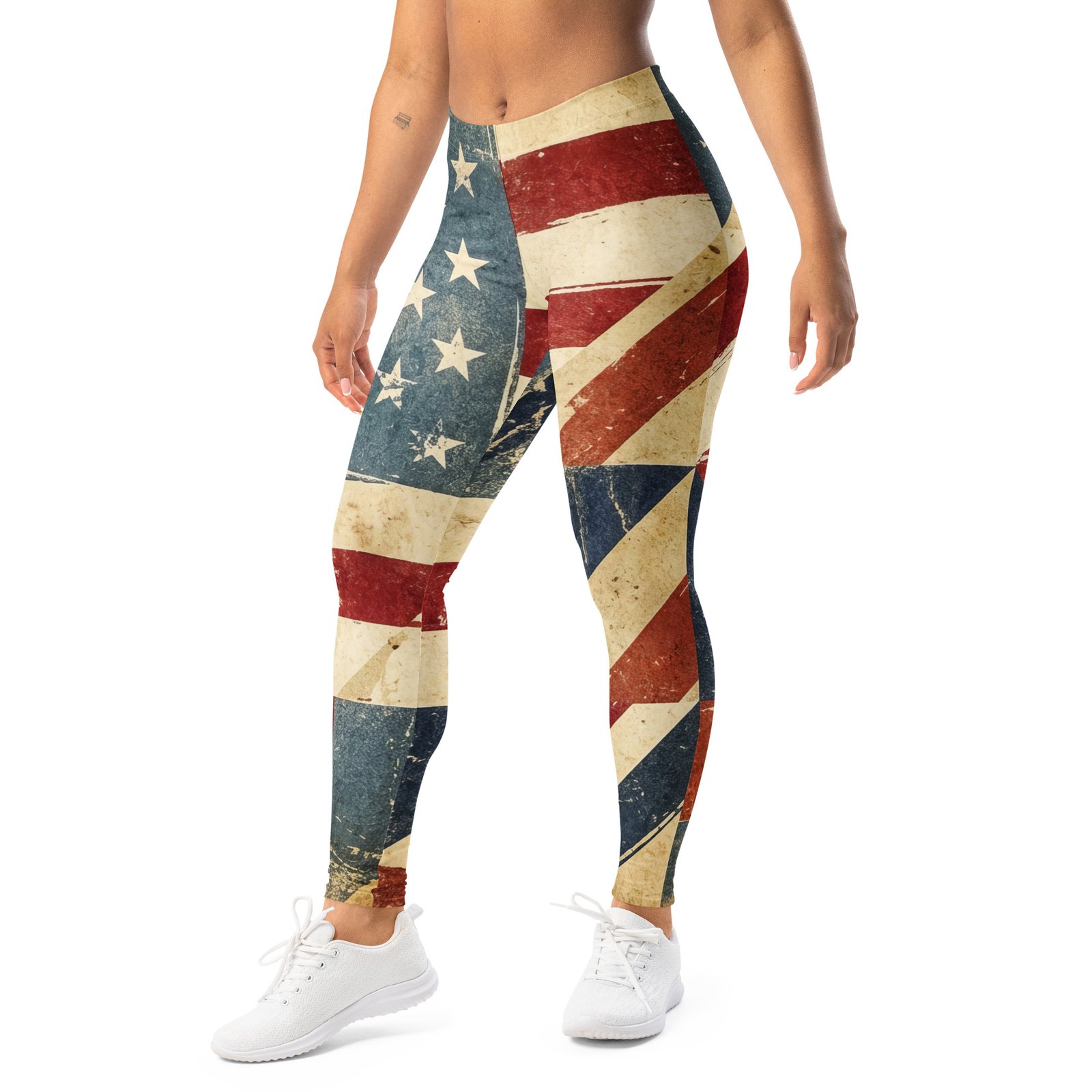 Vintage American Flag Leggings Distressed Usa Pants Vintage American Flag Leggings Distressed Usa Pants