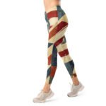 Vintage American Flag Leggings Distressed Usa Pants