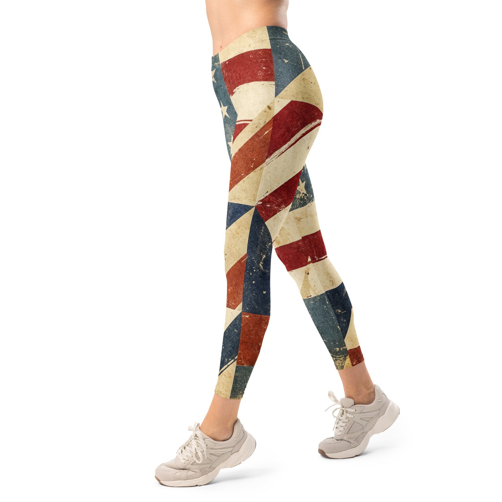 Vintage American Flag Leggings Distressed Usa Pants Vintage American Flag Leggings Distressed Usa Pants