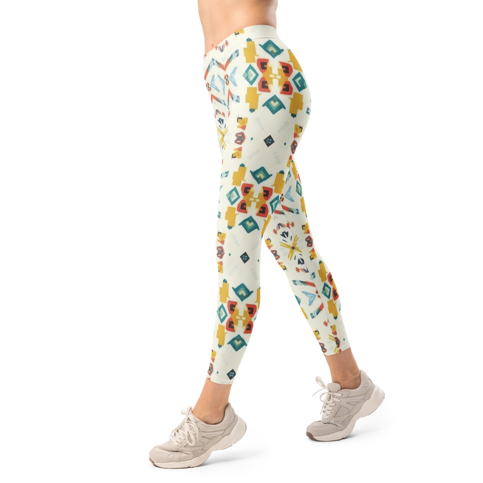 Tribal Geometric Leggings Colorful Boho Yoga Pants Tribal Geometric Leggings Colorful Boho Yoga Pants