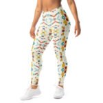 Tribal Geometric Leggings Colorful Boho Yoga Pants