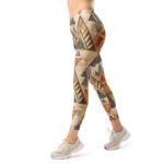 Tribal Triangle Leggings Earthy Boho Yoga Pants