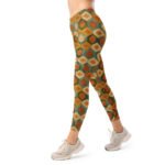 Earthy Hexagon Leggings Geometric Yoga Pants