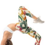 Watercolor Knot Leggings Colorful Ribbon Yoga Pants