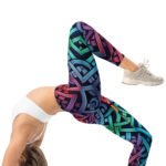 Colorful Celtic Knot Leggings Rainbow Yoga Pants