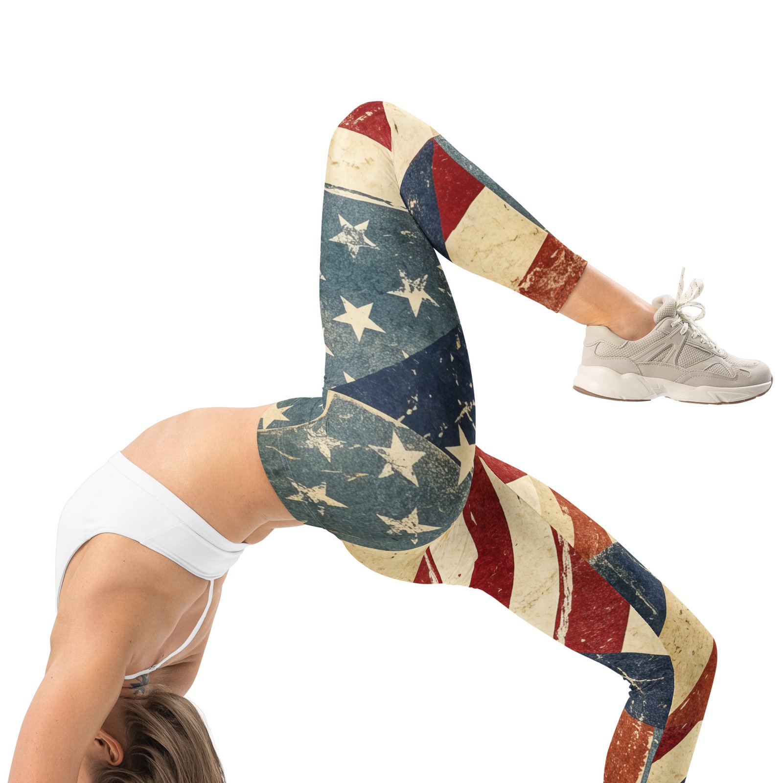 Vintage American Flag Leggings Distressed Usa Pants Vintage American Flag Leggings Distressed Usa Pants