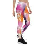 Abstract Floral Leggings Colorful Watercolor Yoga Pants