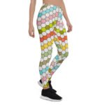 Colorful Hexagon Leggings Honeycomb Yoga Pants